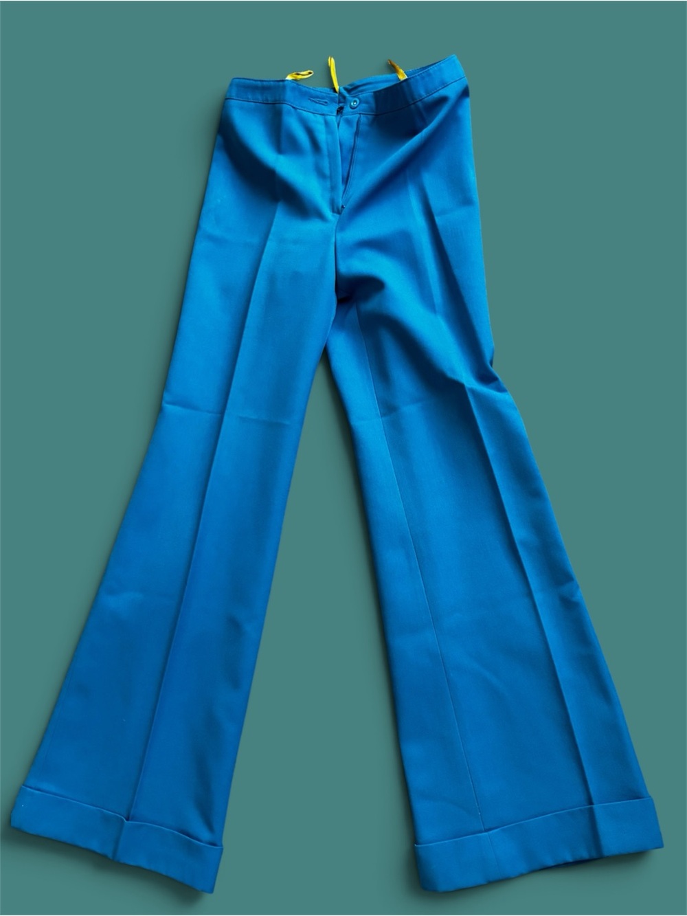 Diolen vintage Vibrant Blue High-Rise Wide Leg Trousers
